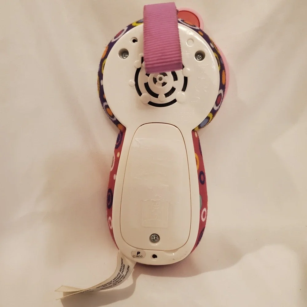 VTech Peek-a-Bear Baby Toddler Toy Phone Lights Up, Music,‎ Numbers, Colors Pink